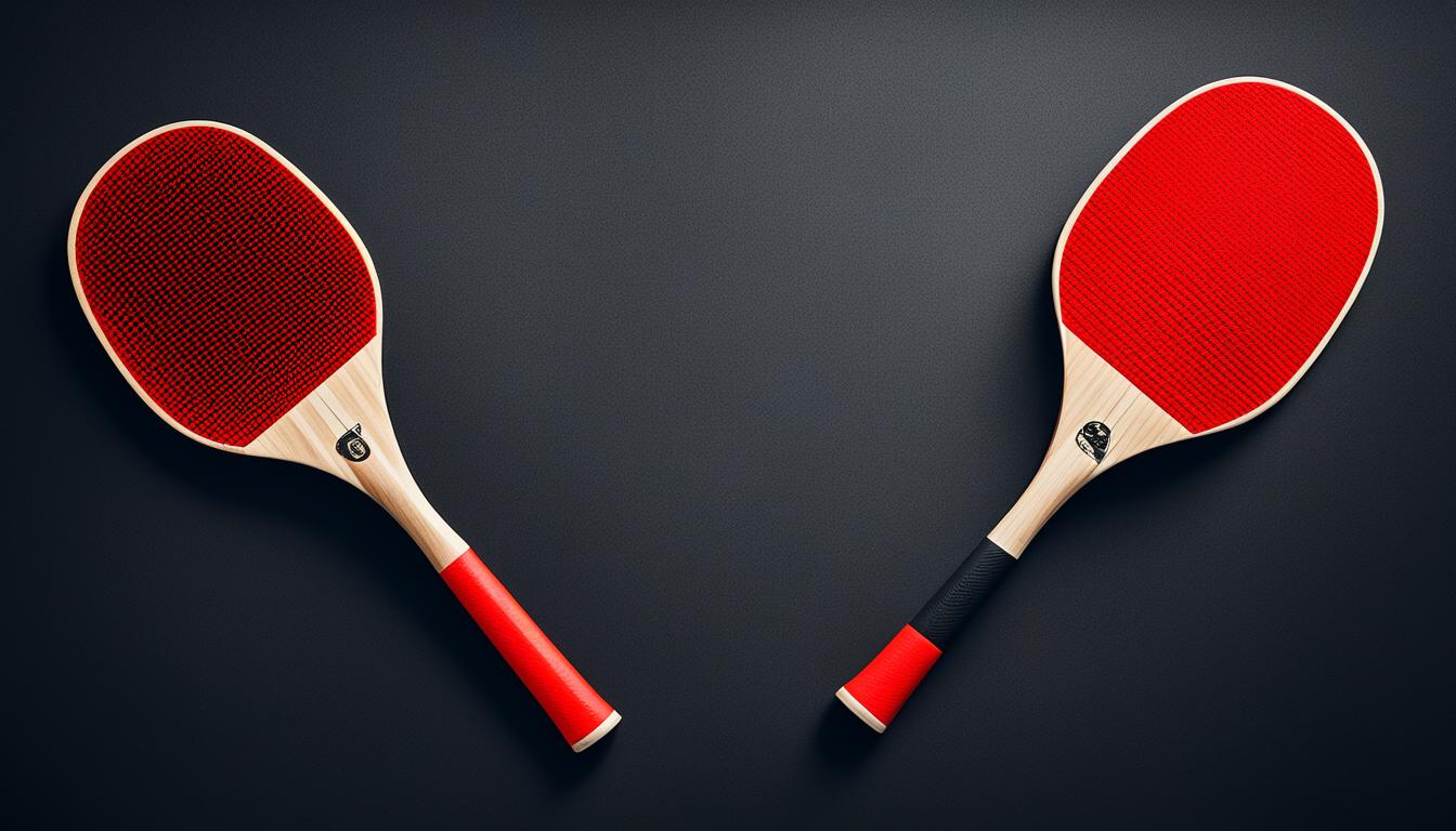 why is a table tennis bat red and black